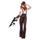 20s Glam Gangster Costume Adult Brown Red