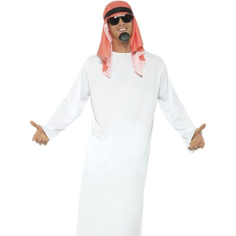 Arab Costume - Medium Mens White/Red