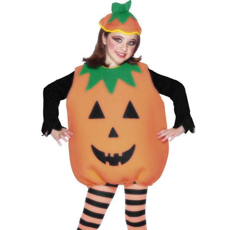 Pumpkin Costume - One Size Boys Orange/Black