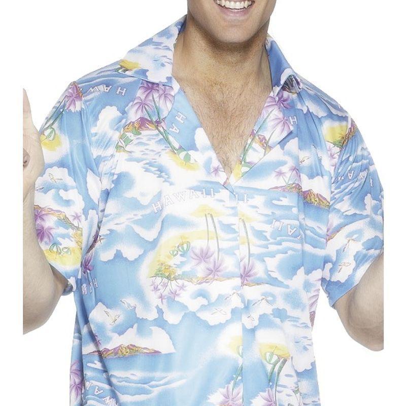 Hawaiian Shirt Adult Blue Mens -1