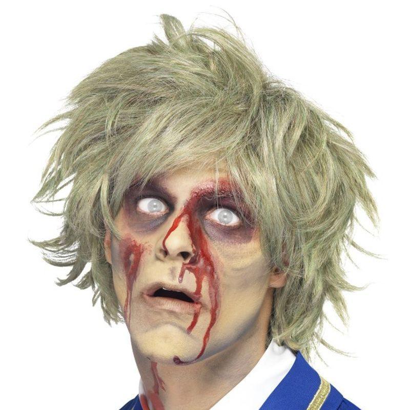 Zombie Wig - One Size Mens Grey