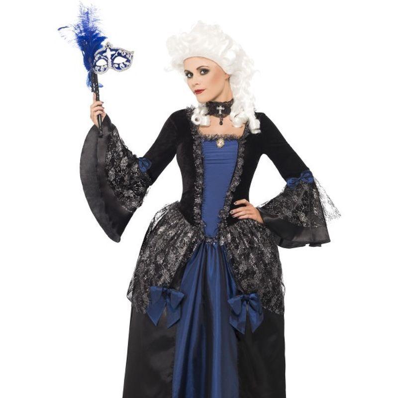 Baroque Beauty Masquerade Costume Adult Blue Womens -1
