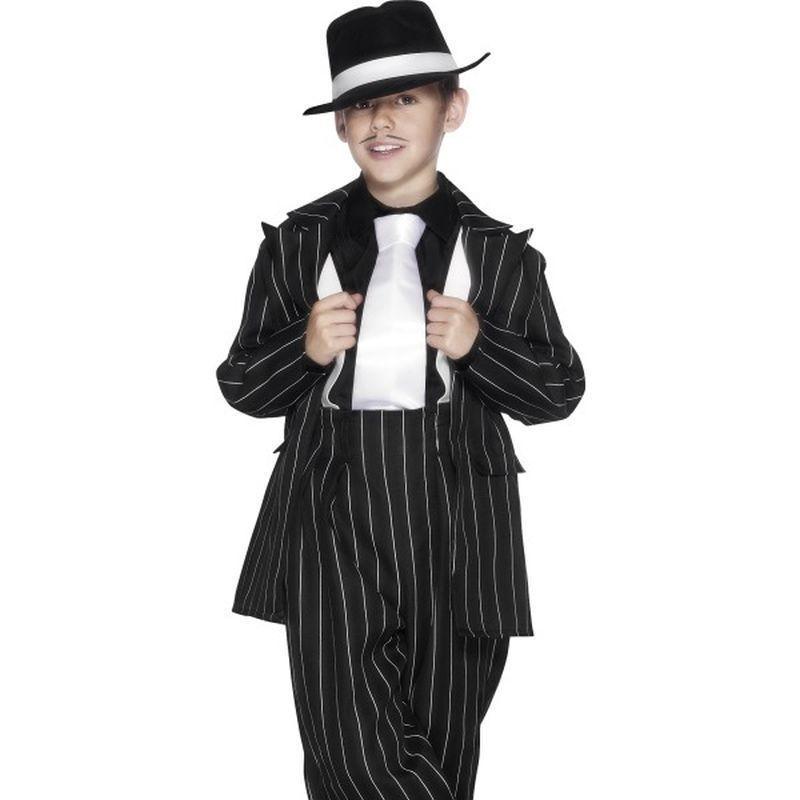 Zoot Suit Costume - Medium Age 6-8 Boys Black/White