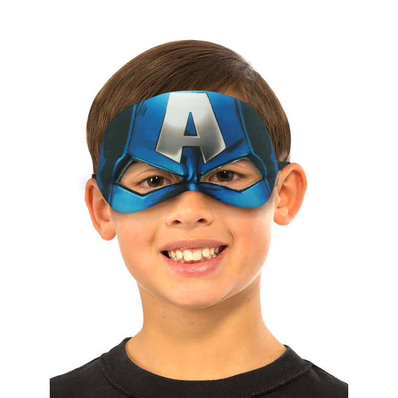 Captain America Plush Eyemask Child Mens Blue