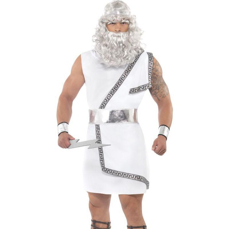 Zeus Costume - Medium Mens White