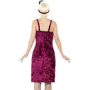 Jazz Flapper Costume Burgundy Adult
