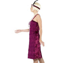 Jazz Flapper Costume Burgundy Adult