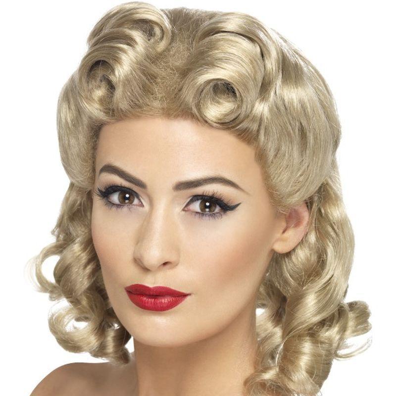 40s Sweetheart Wig - One Size Womens Blonde