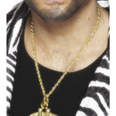 Dollar Sign Medallion - One Size Mens Gold