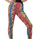 Neon Leopard Print Leggings - UK Dress Size 6-14