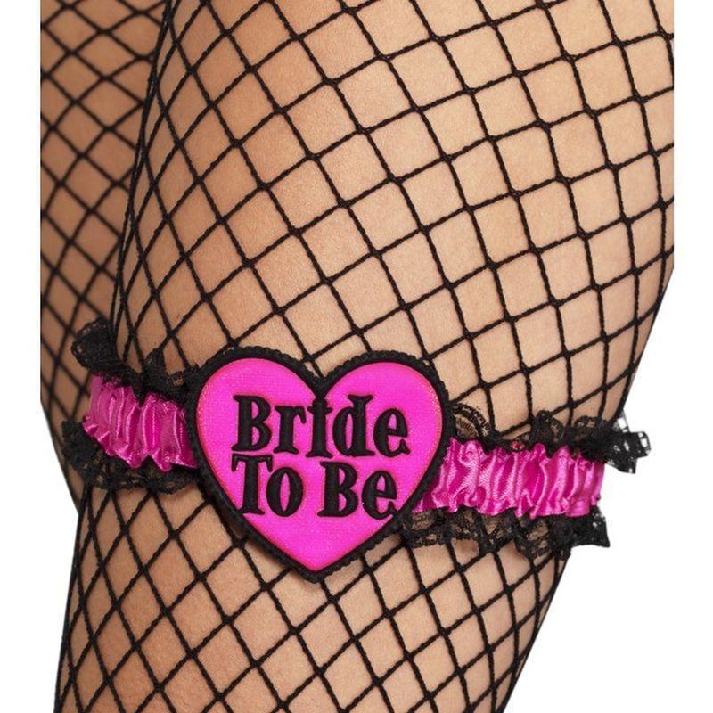 Bride To Be Garter Adult Pink Womens -1
