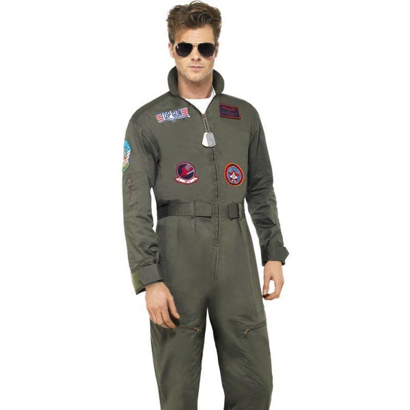 Top Gun Deluxe Male Costume - XL Womens Green