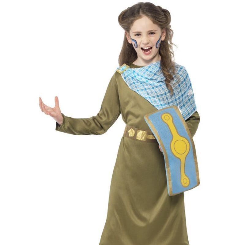 Horrible Histories, Boudica Costume - Medium Age 7-9 Girls Green