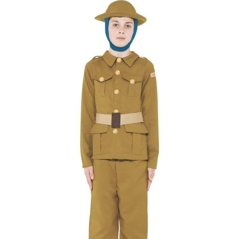 Horrible Histories WWI Boy Costume - Medium Age 7-9 Boys Tan