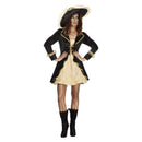 Fever Swashbuckler Costume Adult Black Gold