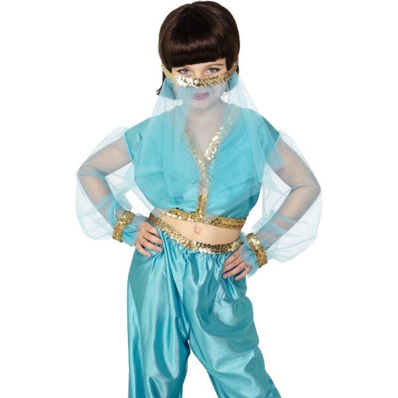 Arabian Princess Costume - Medium Age 6-8 Girls Blue