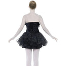 Gothic Swan Masquerade Costume Adult Black