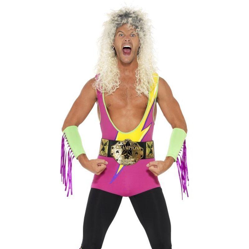 Retro Wrestler Costume, With Bodysuit - Chest 46"-48"