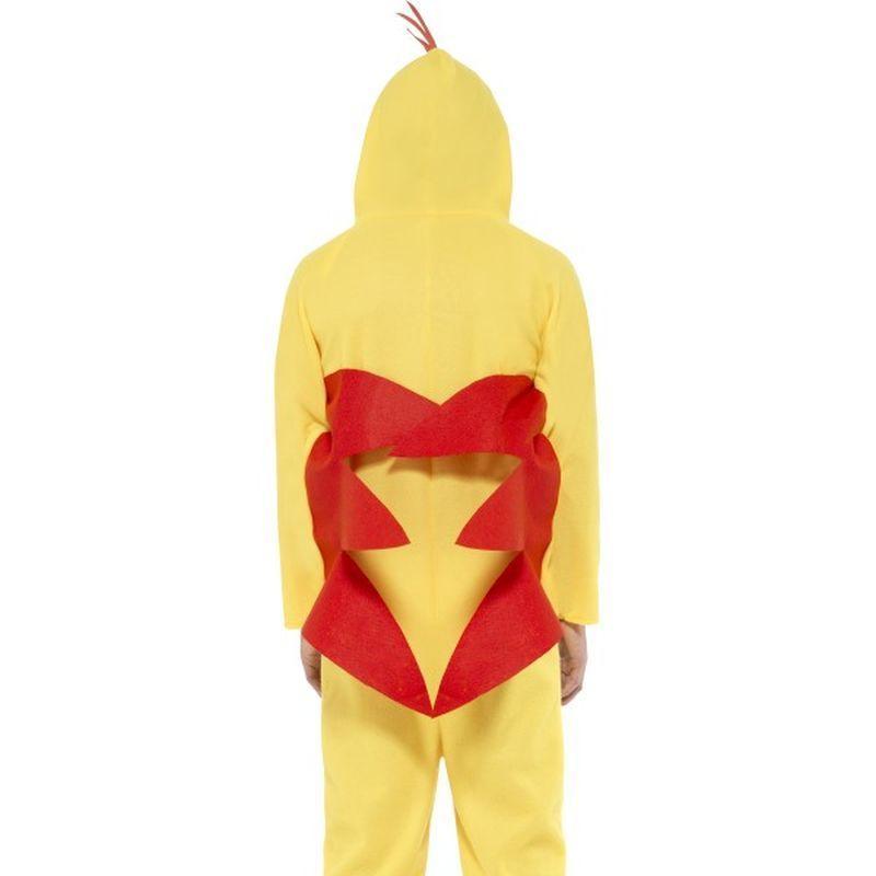 Chicken Costume Adult Yellow Jumpsuit With Red Attachments