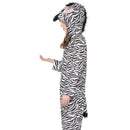 Zebra Costume Kids Black White Onesie