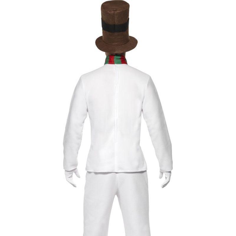 Mr Snowman Costume Adult White Brown Mens -2