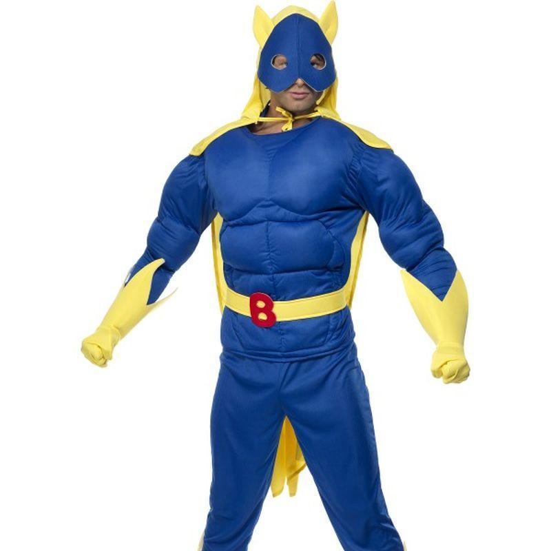 Bananaman Padded Costume Adult Blue Yellow Mens