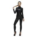 Catsuit Miss Whiplash Costume Adult Black