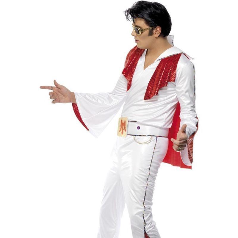 Elvis Costume Adult White Mens