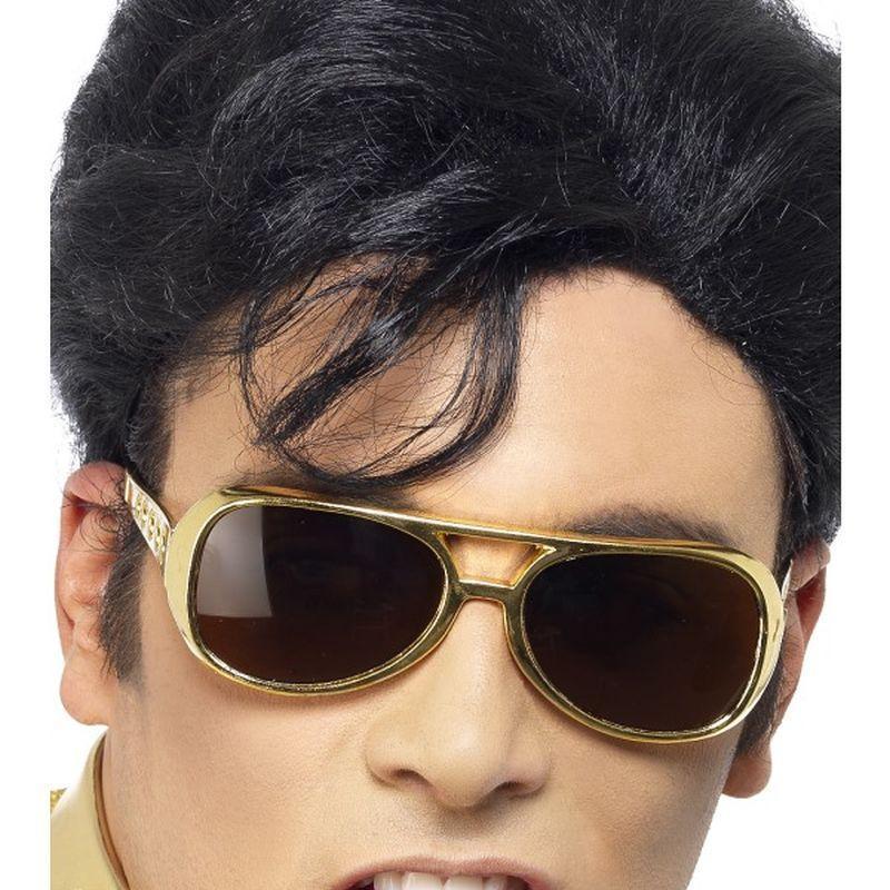 Elvis Shades - One Size Mens Gold
