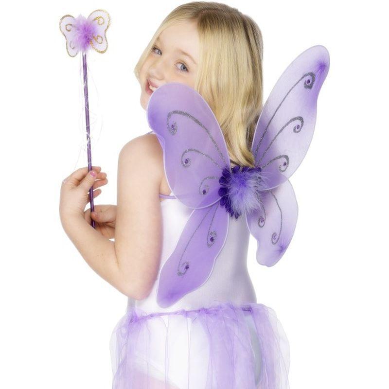 Purple Butterfly Wings - One Size