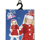 Mini Miss Santa Costume Kids Red White