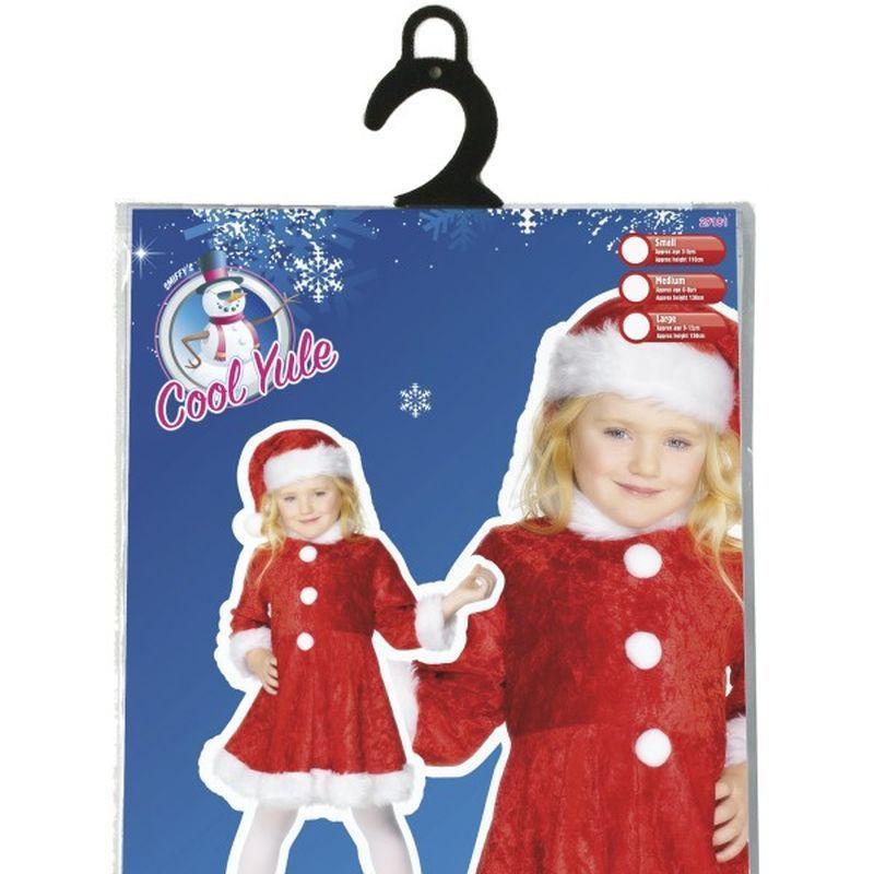 Mini Miss Santa Costume Kids Red White Girls