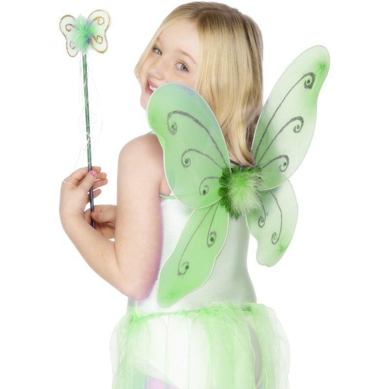 Green Butterfly Wings - One Size