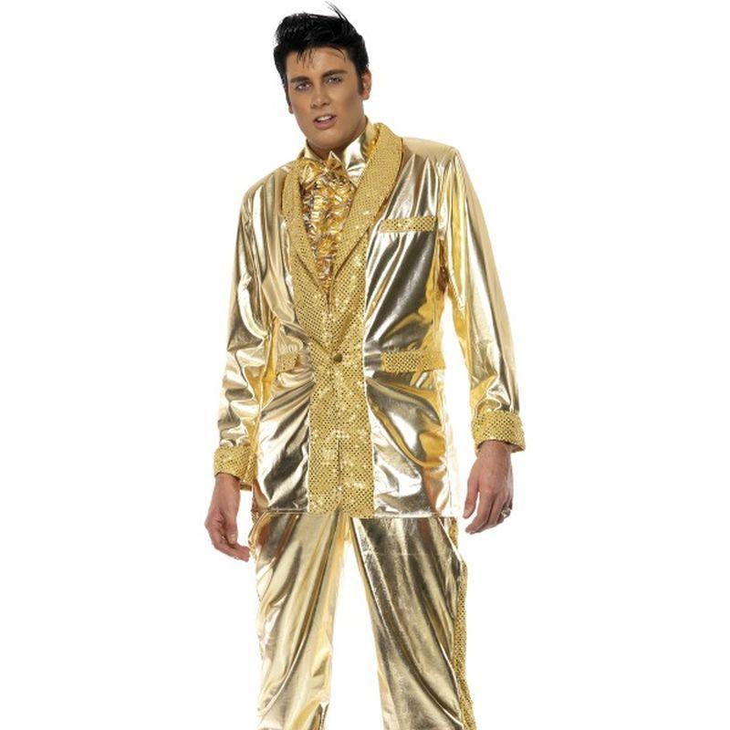 Elvis Costume - Medium Mens Gold