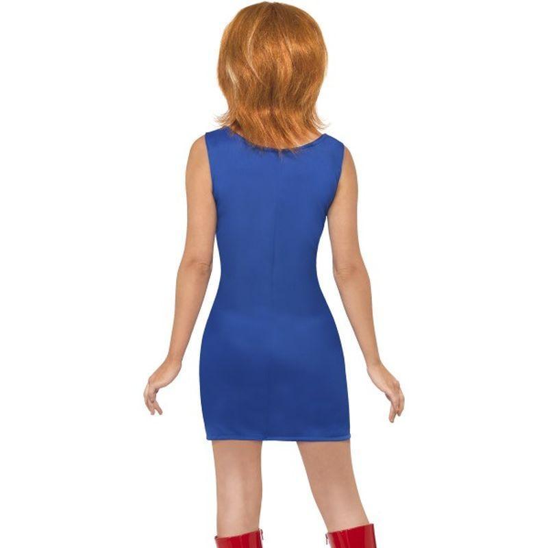 Ginger Power 1990s Icon Costume Adult Blue Red White Womens
