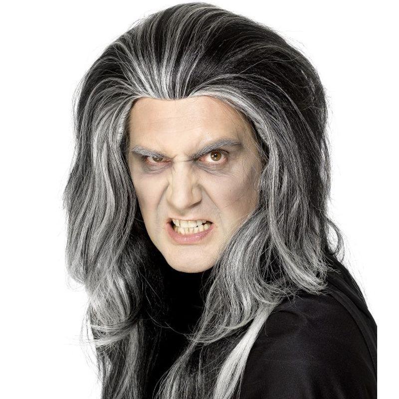 Gothic Vampire Wig - One Size Mens Black