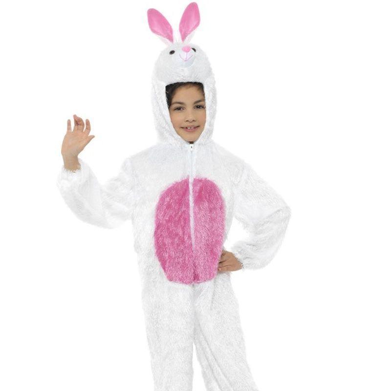 Bunny Costume, Medium - Medium Age 7-9 Boys White/Pink