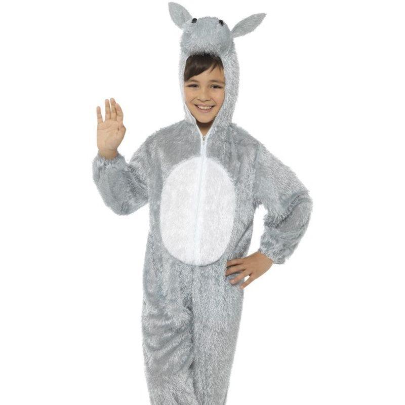 Donkey Costume, Medium - Medium Age 7-9 Boys Grey/White