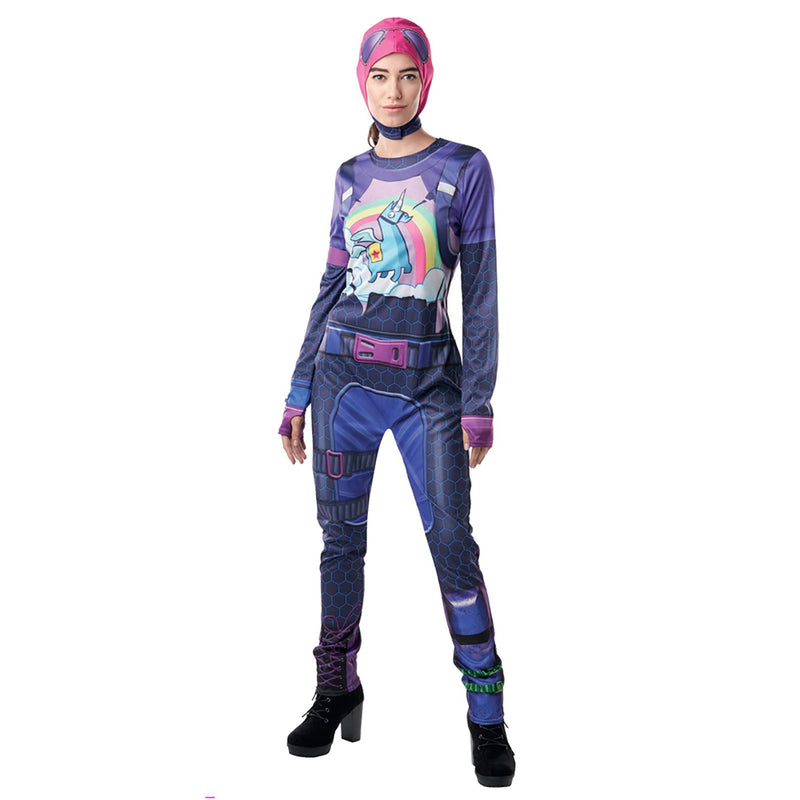 Brite Bomber Costume Adult Womens Purple