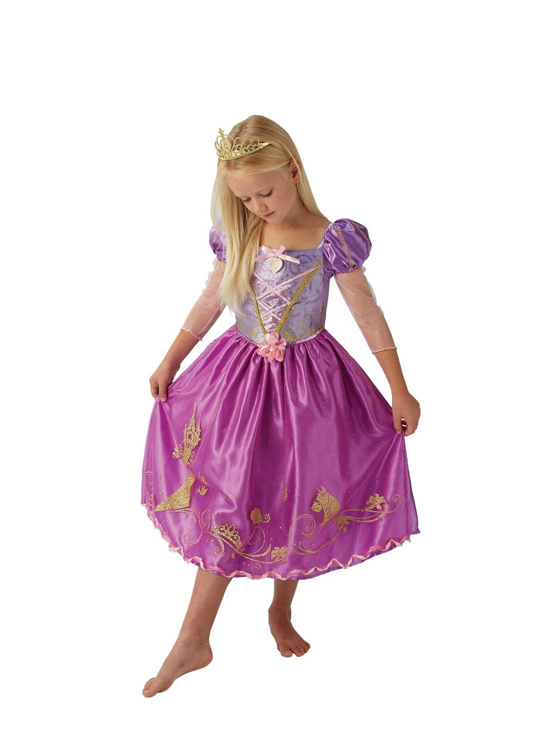 Rapunzel Storyteller Costume Girls Purple -4