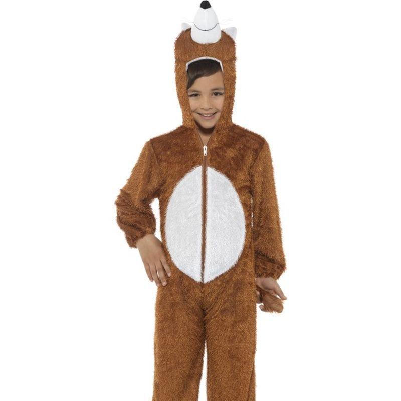 Fox Costume, Medium - Medium Age 7-9 Boys Brown/White