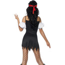 Pirate Costume Adult Red White Womens Red & White -2