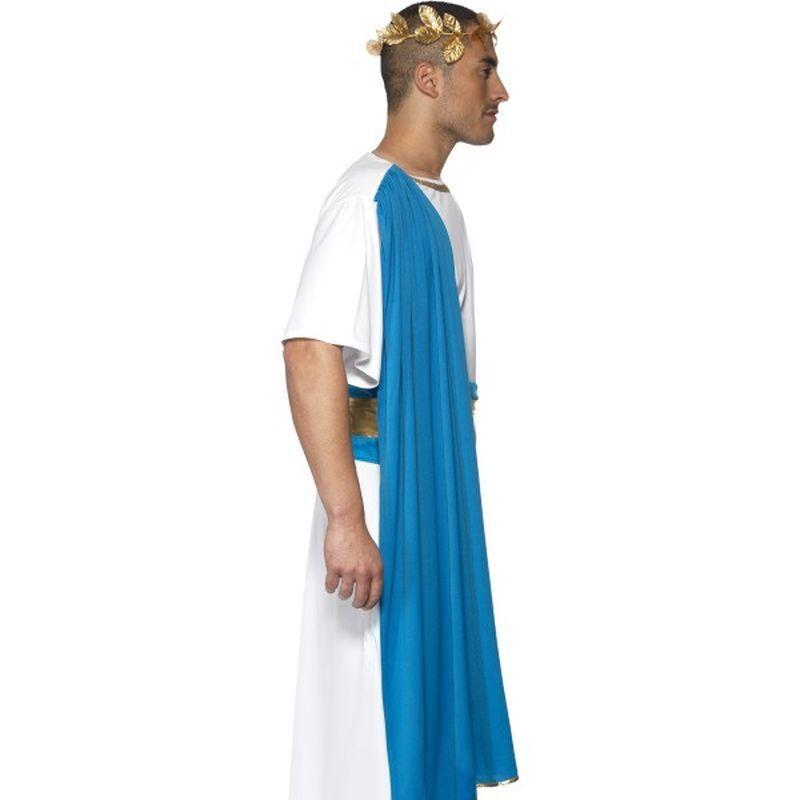 Roman Senator Costume Adult White Blue Mens