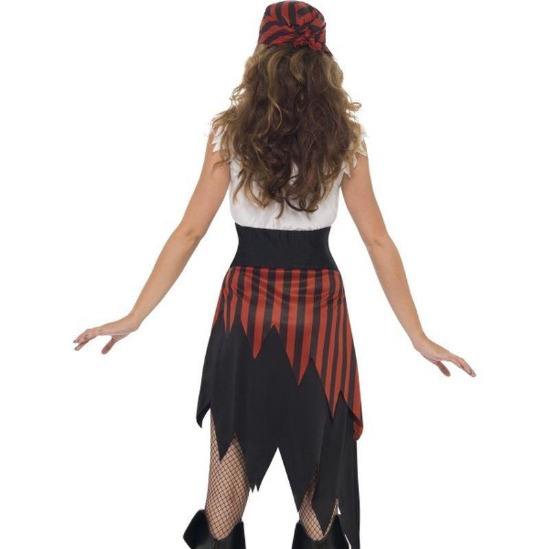 Pirate Wench Costume Adult White Red Womens -2