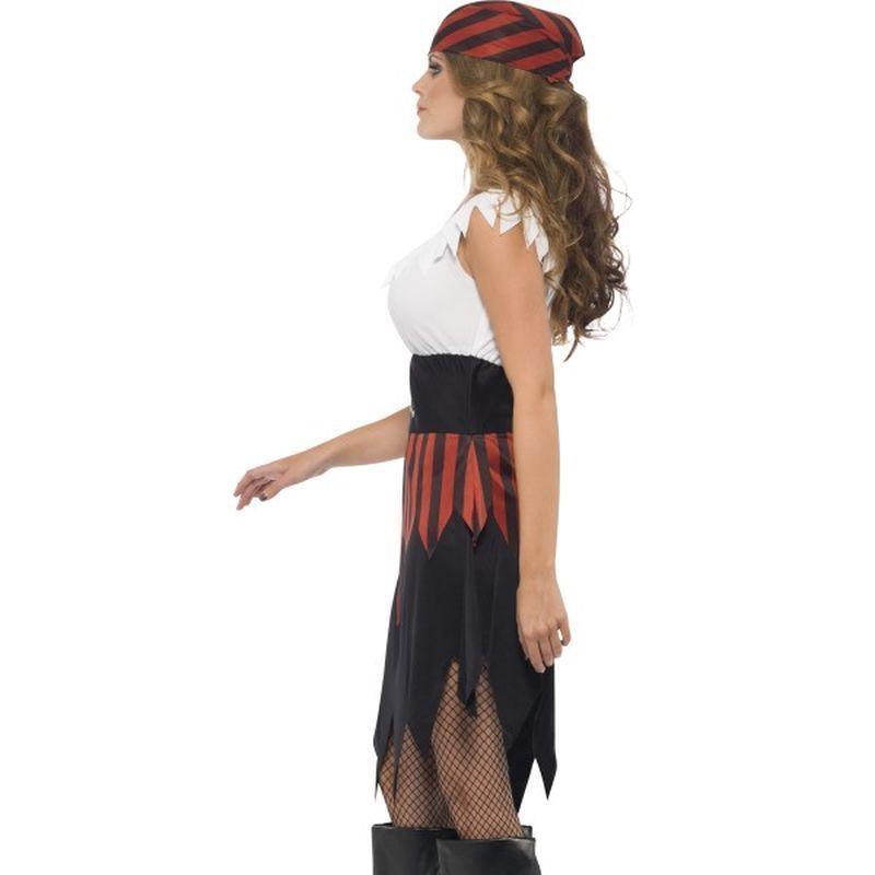 Pirate Wench Costume Adult White Red Womens -3