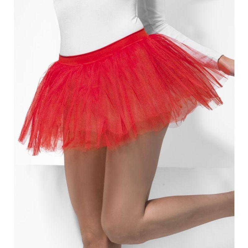 Tutu Underskirt Adult Red Womens -1