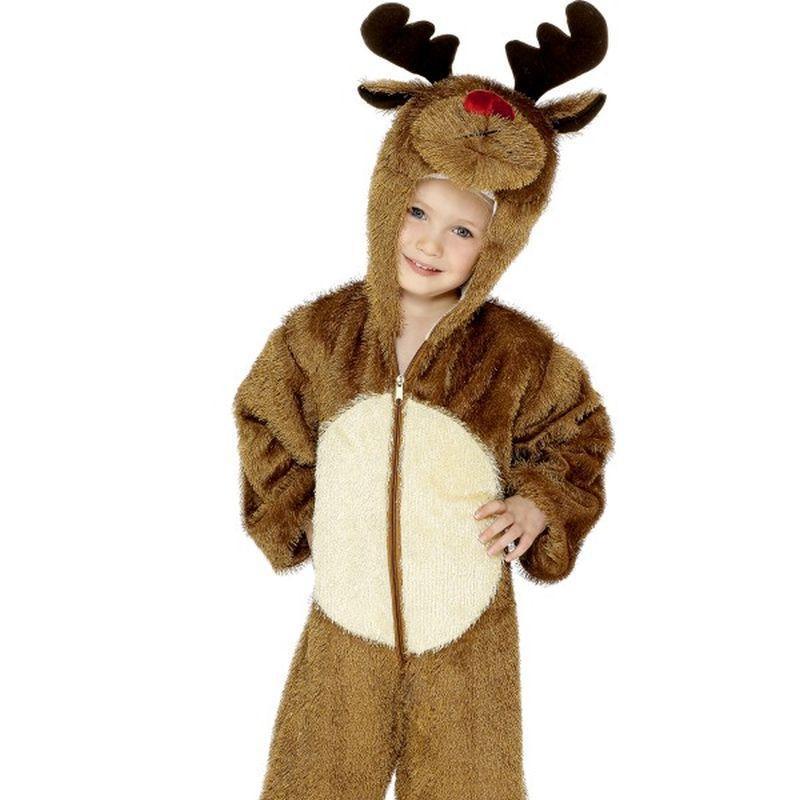 Reindeer Costume, Small - Small Age 4-6 Boys Brown