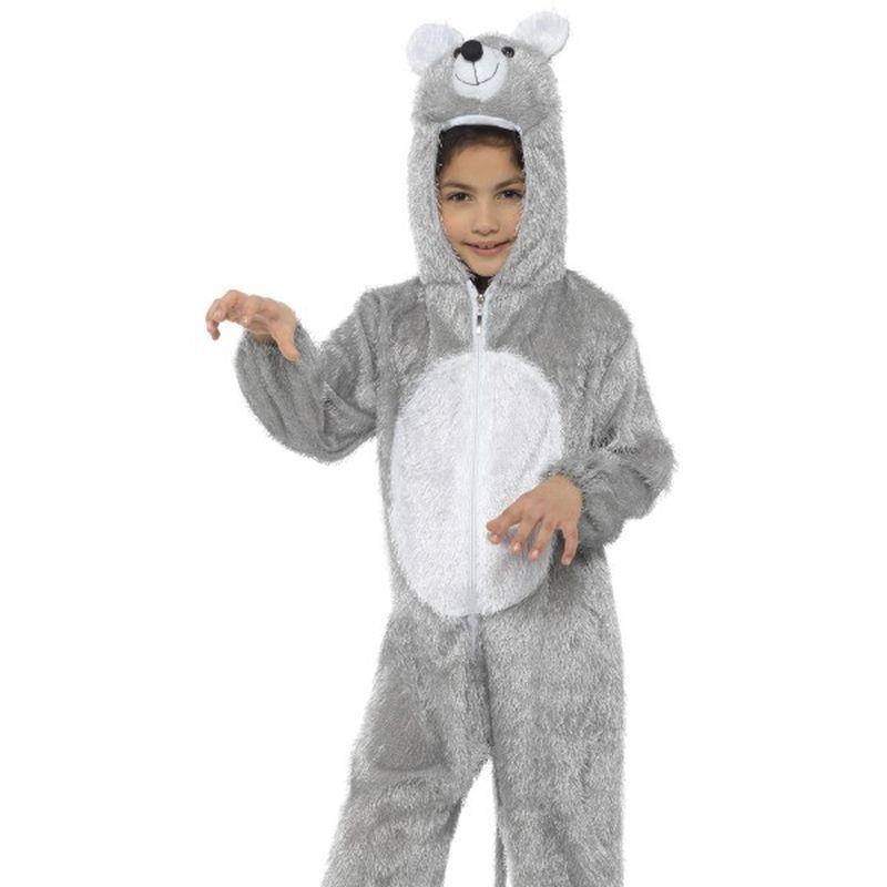 Mouse Costume Medium Kids Grey White Boys -1