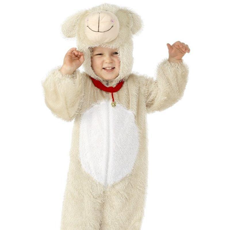 Lamb Costume, Small - Small Age 4-6 Boys Beige/White