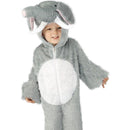 Elephant Costume, Small - Small Age 4-6 Boys Grey/White